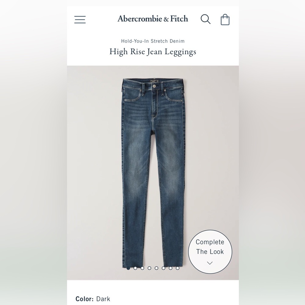 Abercrombie - Simone High Rise Jean Leggings - size 26 short.